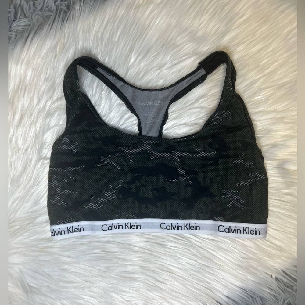 Calvin Klein Camo Logo Bralette